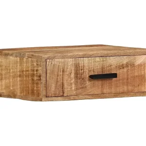Wand-Nachttisch 40x30x13,5 cm Massivholz Mango Letzte Chance