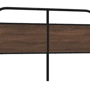 Abverkauf Ersatz-Kopfteil Braun Eichen-Optik 160 cm Stahl und Holzwerkstoff