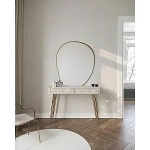 Schminktisch mit 2 Schubladen - Greige - 113 cm - OVARLO Gratis Versand