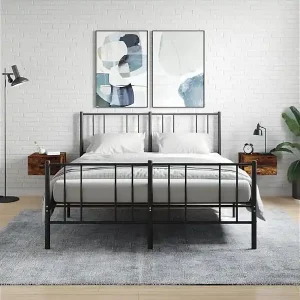 Wand-Nachttische 2 Stk. Räuchereiche 35x35x20 cm Bestseller