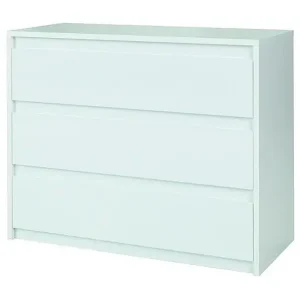 Kommode mit 3 Schubladen - 110x87x46 cm - Hochglanz Weiß - Kollektion VERONA Direktkauf