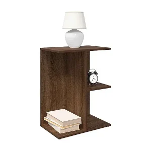 Wochenendangebot Nachttische 2 Stk. Braun Eichen-Optik 46,5x29x61 Holzwerkstoff