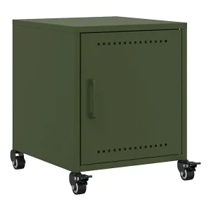 Wochenendangebot Nachttisch Olivgrün 36x39x43,5 cm Stahl