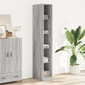 Wochenendangebot Kleiderschrank Grau Sonoma 30x50x200 cm Holzwerkstoff