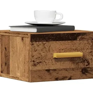 Wand-Nachttische 2 Stk. Altholz-Optik 35x35x20 cm Jetzt Bestellen