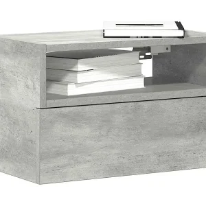 Versand Am Gleichen Tag Wand-Nachttisch Betongrau 45x26x28,5 cm