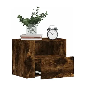 Wand-Nachttische 2 Stk. Räuchereiche 45x30x35 cm Highlight
