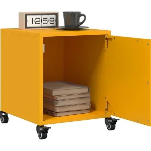 Aktuell Nachttische 2 Stk. Senfgelb 36x39x43,5 cm Stahl