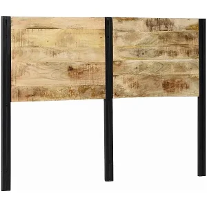 Wochenendangebot Kopfteil 140 cm Massivholz Mango und Eisen