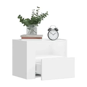 Wand-Nachttische 2 Stk. Weiß 45x30x35 cm Heißes Angebot