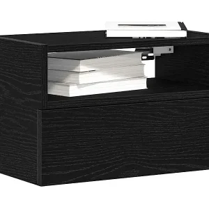 Wand-Nachttische 2 Stk. Schwarz 45x26x28,5 cm Direktkauf