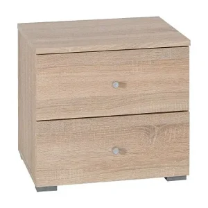 Set von zwei Nachttischen MAXIM in Eichenfarbe Zertifiziert