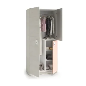 Highlight Kleiderschrank 3 Türen rosa 200x90x52cm