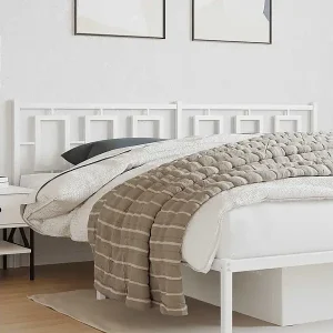 Zertifiziert Ersatz-Kopfteil Metall Weiß 193 cm