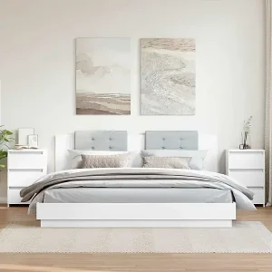 Top-Seller Nachttische 2 Stk. Weiß 40x35x62,5 cm Holzwerkstoff