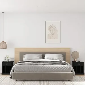 Bestpreis Nachttische 2 Stk. Schwarz 43x36x50 cm