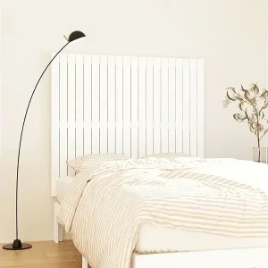 Wand-Kopfteil Weiß 127,5x3x110 cm Massivholz Kiefer Nur Für Kurze Zeit