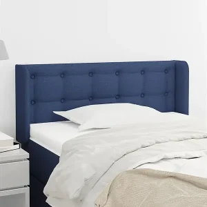 Ausverkauf Kopfteil mit Ohren Blau 83x16x78/88 cm Stoff