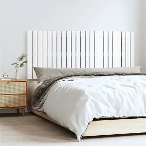 Wand-Kopfteil Weiß 147x3x60 cm Massivholz Kiefer Top-Seller