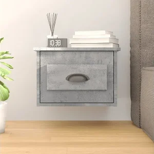 Wand-Nachttisch Betongrau 41,5x36x28 cm Begrenztes Angebot
