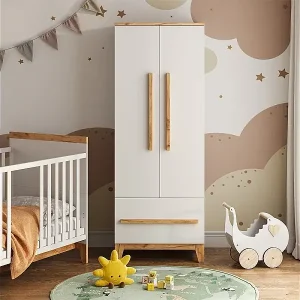 Echt Kinderkleiderschrank weiß/artisan 70x53.4x186.8 malia