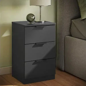 Super-Preis Nachttisch schwarz 37.6x35x61.8 fino