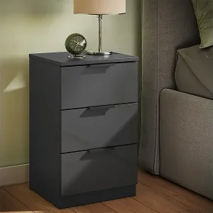 Kostenloser Rückversand Nachttisch schwarz hochglanz 37.6x35x61.8 fino