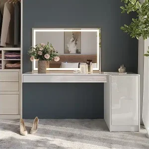 Begrenztes Angebot Schminktisch weiß 120x40.1x12 sherry