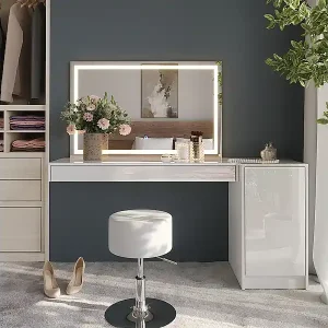 Top-Preis Schminktisch weiß 120x40.1x12 sherry