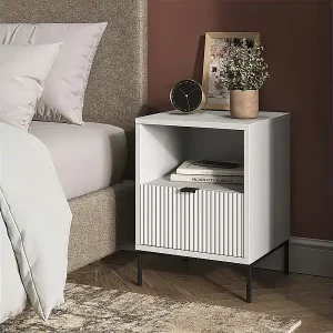 Neue Ware Nachttisch weiß 40x38.1x55 eliza