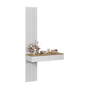 Schminktisch weiß/eiche 100x40x205 melina Wochenendangebot