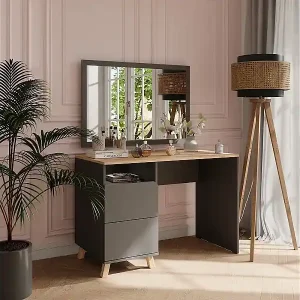 Schminktisch anthrazit/artisan 110x55x75 karen Billig