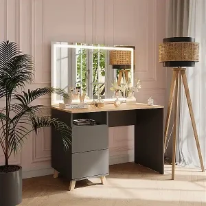 Schminktisch anthrazit/artisan 110x55x75 karen Neue Ware