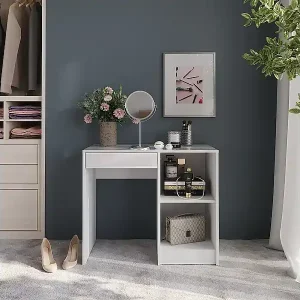 Top-Preis Schminktisch weiß/weiß hochglanz 89.8x50.1x76 sherry