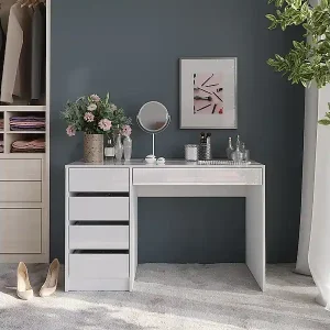 Top-Preis Schminktisch weiß/weiß hochglanz 119.8x50.1x76 sherry