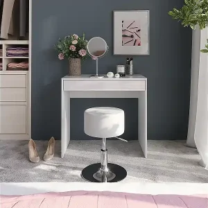 Schminktisch weiß/weiß hochglanz 81.4x50.1x76 sherry Kracherpreis