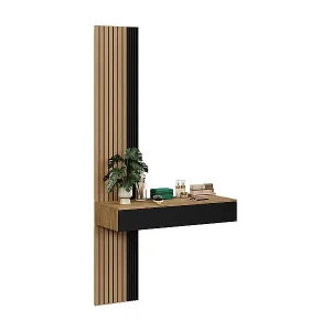 Schminktisch eiche/schwarz 100x40x205 melina Top-Preis