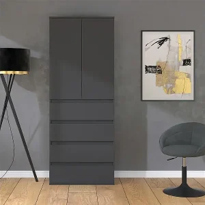 Kleiderschrank anthrazit 74x40x191.5 claus Must-Have