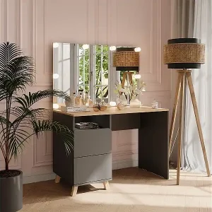 Schminktisch anthrazit/artisan 110x55x75 karen Direktkauf