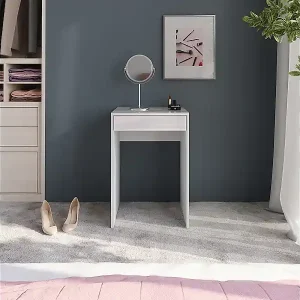 Schminktisch weiß/weiß hochglanz 51.4x50.1x76 sherry Aktuell