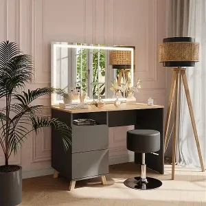 Highlight Schminktisch anthrazit/artisan 110x55x75 karen