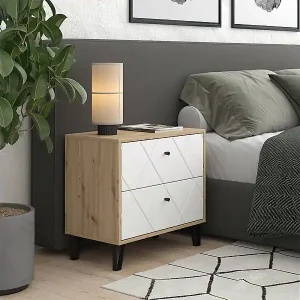 Billig Nachttisch artisan-eiche 66x36x60.2 nizza