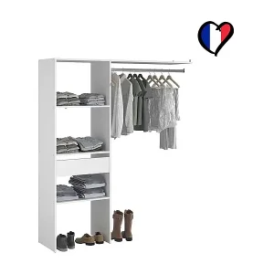 Meistverkauft Kleiderschrank 3 Fächer, 1 Schublade, Garderobe 160 x 40 x 180 cm ELYSEE