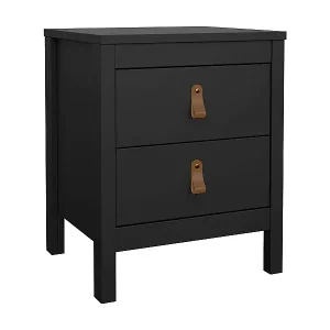 Beliebt Nachttisch Drull, Niedrige Kommode, Tisch, Multifunktionaler Nachttisch, 44x38 h54 cm, Schwarz