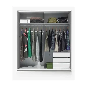 Zweifarbiger Schrank Mit 2 Schiebetüren Merlin Finale Aktion