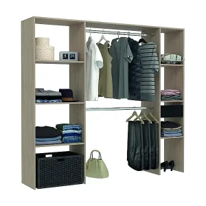 Neu Im Sortiment Kleiderschrank mit 6 Fächern: 198 x 40 x 180 cm ELYSEE