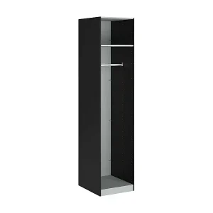 Preisknaller Großer Mehrzweckschrank Dquarant, Multifunktionale Möbel, Schuhschrank, Besenschrank, 58x50 h219 cm, Schwarz