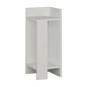Nachttisch Dpiol, Niedrige Kommode, Tisch, Multifunktionaler Nachttisch, 25x27h60 cm, Weiß Online Kaufen