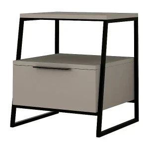 Schneller Versand Nachttisch Dkastrat, Niedrige Kommode, Tisch, Multifunktionaler Nachttisch, 45x40h50 cm, Taube