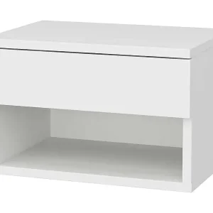 Super-Preis Nachttisch Dperisa, Niedrige Kommode, Tisch, Multifunktionaler Nachttisch, 45x29h32 cm, WeiÃŸ